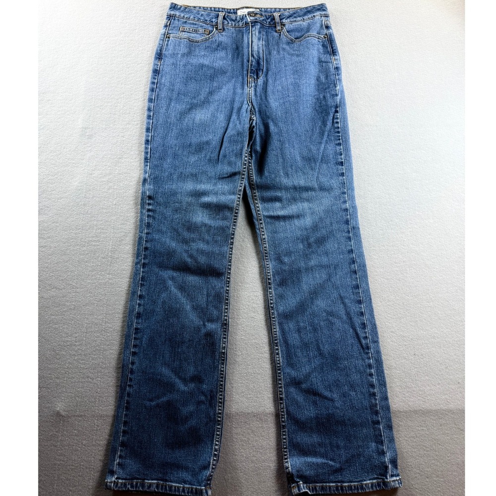 Coldwater Creek Jeans Women 8 Blue Straight Leg Stretch 30x30